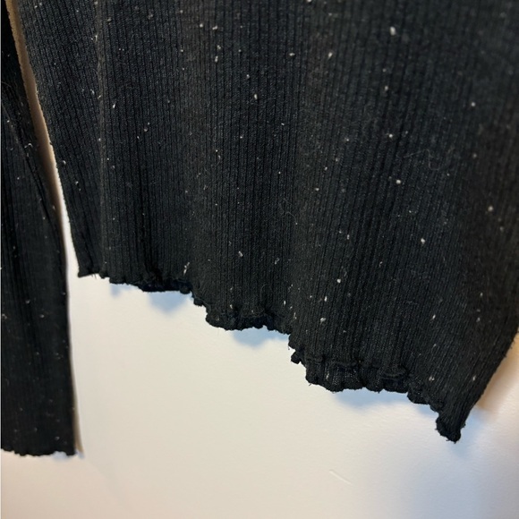 American Eagle Outfitters | Long Sleeve Ribbed Tee | Black | Size XS - Picture 4 of 5